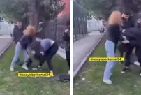 The girl under 18 brutally beat her friend.