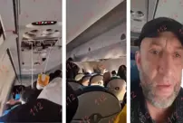 Images from inside the passenger plane that had the accident have emerged.