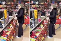 What he said to his spouse while shopping at the market also shocked the cashier.