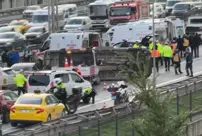 A student bus overturned on the TEM highway.