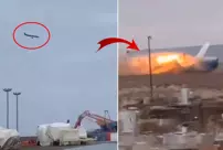 The footage of the moment the passenger plane crashed has emerged.