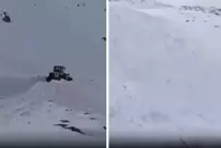 The avalanche that occurred in Şırnak was recorded moment by moment by cameras.