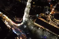 The New Year's celebrations in Istanbul took place with great enthusiasm in Taksim Square.