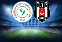 The starting lineups for the Çaykur Rizespor-Beşiktaş match have been announced.