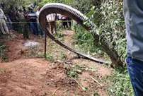 A massive piece of space debris has fallen in a village in Kenya.