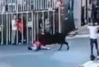 The angry bull gored the woman who wanted to cross the road, killing her.