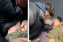 Three suspects have been arrested for torturing a deaf and mute child and recording it on camera.