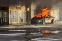 A striking detail about the Tesla that was detonated in front of Trump's hotel.