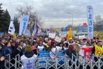 Protest for Tax Justice and Retirement by KESK in front of the Ministry