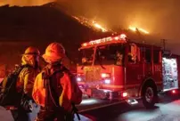 In Los Angeles, 29 people disguised as firefighters were arrested for looting.