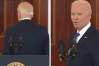 Biden responded to the question, 