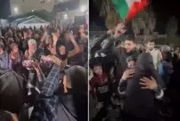 The Gazans celebrated the ceasefire agreement in the streets.