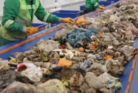 A baby corpse was found on the waste sorting conveyor.