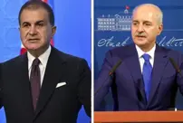 Ömer Çelik and Numan Kurtulmuş make a statement regarding the ceasefire in Gaza.