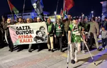 Konya'da Gazze İçin Protesto Yürüyüşü Düzenlendi