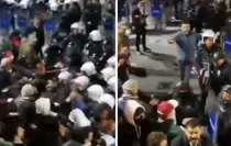 CHP'nin Taksim'deki Filistin yürüyüşünde arbede çıktı