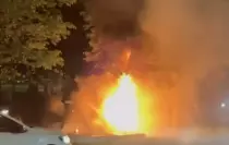 Kartal'da Motosiklet Yangını: Kaza Anı Kameralarda