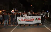 Kütahya'da vatandaşlar Gazze için ''sessiz yürüyüş'' yaptı