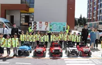 Samsun'da Jandarma Kırsal Okullarda Trafik Eğitimi Verdi
