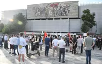 Tiran'da Filistin'e Destek Gösterisi Düzenlendi