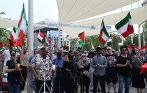 Viyana'da İsrail'in Saldırılarına Karşı Protesto Gösterisi