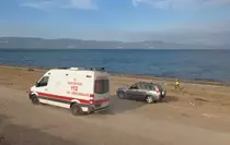 Bursa'da Kontrolden Çıkan Otomobil İznik Gölü'ne Düştü