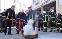 Kırklareli'nde İtfaiye Ekiplerine Yangın Eğitimi Verildi