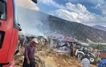 Malatya'da Ahır Yangını: 10 Büyükbaş Hayvan Telef Oldu