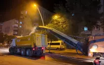 Mardin'de Ravza Caddesi'nde Asfalt Yenileme Çalışmaları Başladı