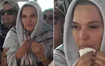 Demet Akalın kuzenini son yolculuğuna uğurladı