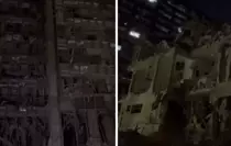 İran'ın vurduğu bölgede büyük yıkım! Kameralara böyle yansıdı
