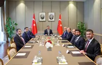Cevdet Yılmaz ile Anar Aliyev'in İşbirliği Toplantısı