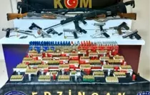 Erzincan'da Silah Operasyonu: 11 Tabanca ve 8 Tüfek Ele Geçirildi