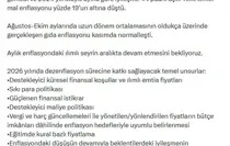 Bakan Şimşek: Son 2,5 yılın en düşük aylık enflasyonu gerçekleşti