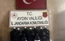 Germencik'te 150 litre el yapımı içki ele geçirildi