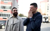 Mattia Ahmet Minguzzi'nin babası, oğlunun duvara çizilen portresini görmek için Edirne'ye geldi