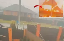 Rusya'da bir evde gaz patlaması! O anlar saniye saniye kamerada