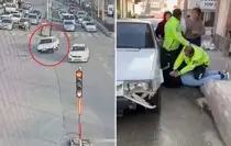 Film sahnelerini aratmayan anlar, polis böyle etkisiz hale getirdi