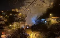 Zonguldak'ta bir evin çatısında çıkan yangın söndürüldü