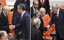 Bahçeli ile muhalefet liderleri arasında Meclis'te dikkat çeken temas
