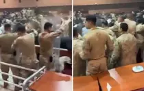 Barış Boyun davasında duruşma salonu karıştı! Sanıklar jandarmaya sandalyelerle saldırdı