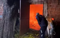 Bursa'da marangoz atölyesinde yangın