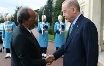 Cumhurbaşkanı Erdoğan Somali Cumhurbaşkanı ile görüşüyor