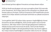 Cevdet Yılmaz: Mal ve hizmet ihracatında 410 milyar doları aşmayı hedefliyoruz