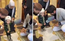 Sadece küçük çocuğu yürüterek milyonlar kazandı