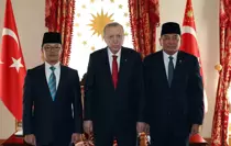 Cumhurbaşkanı Erdoğan, Endonezya Dışişleri ve Savunma Bakanlarını kabul etti