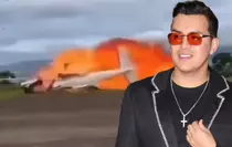 Ünlü şarkıcı Yeison Jimenez'in hayatını kaybettiği uçak kazası kamerada