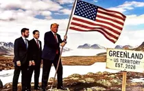 Trump'tan yeni paylaşım, Grönland'a ABD bayrağı dikti
