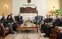 Çin'in Ankara Büyükelçisi Ciang Şüebin Erzurum'da ziyaretlerde bulundu