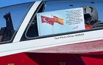 HÜRJET'ler İspanya'daki tren kazası kayıpları anısına uçtu